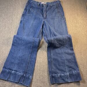 Vintage The Bottom Half Bell Bottom Jeans 70s Robin Zipper Flare Boho Unsized
